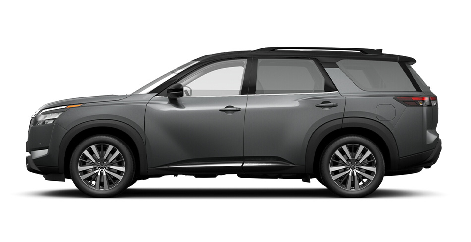 Nissan Pathfinder Boulder Grey with black roof