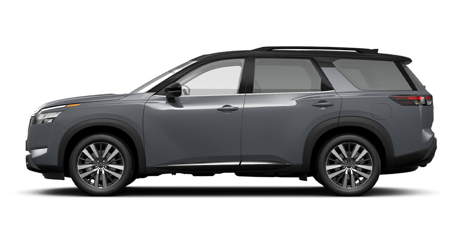 Nissan Pathfinder Gun Metallic with black roof