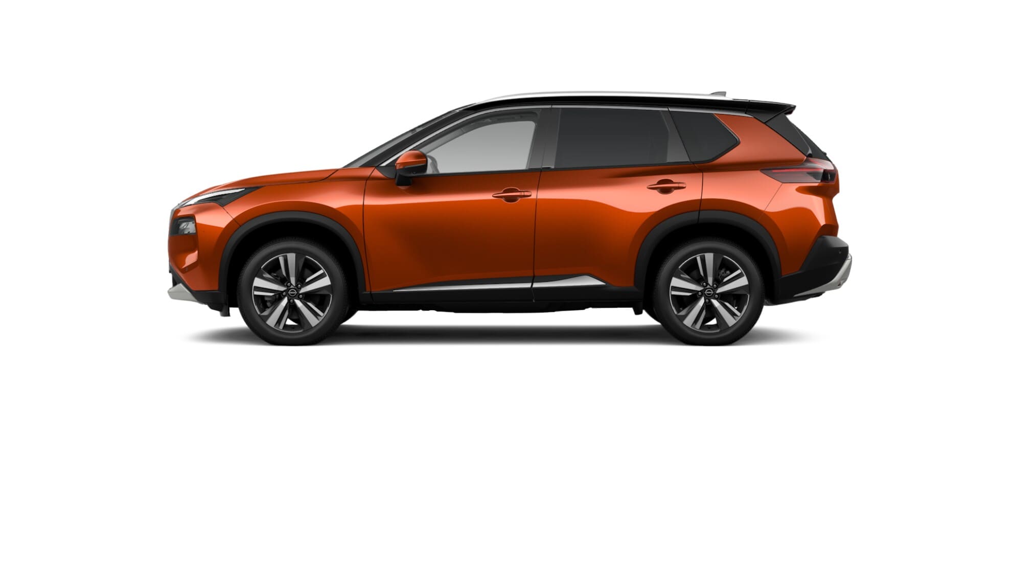 Sunset Orange with black roof