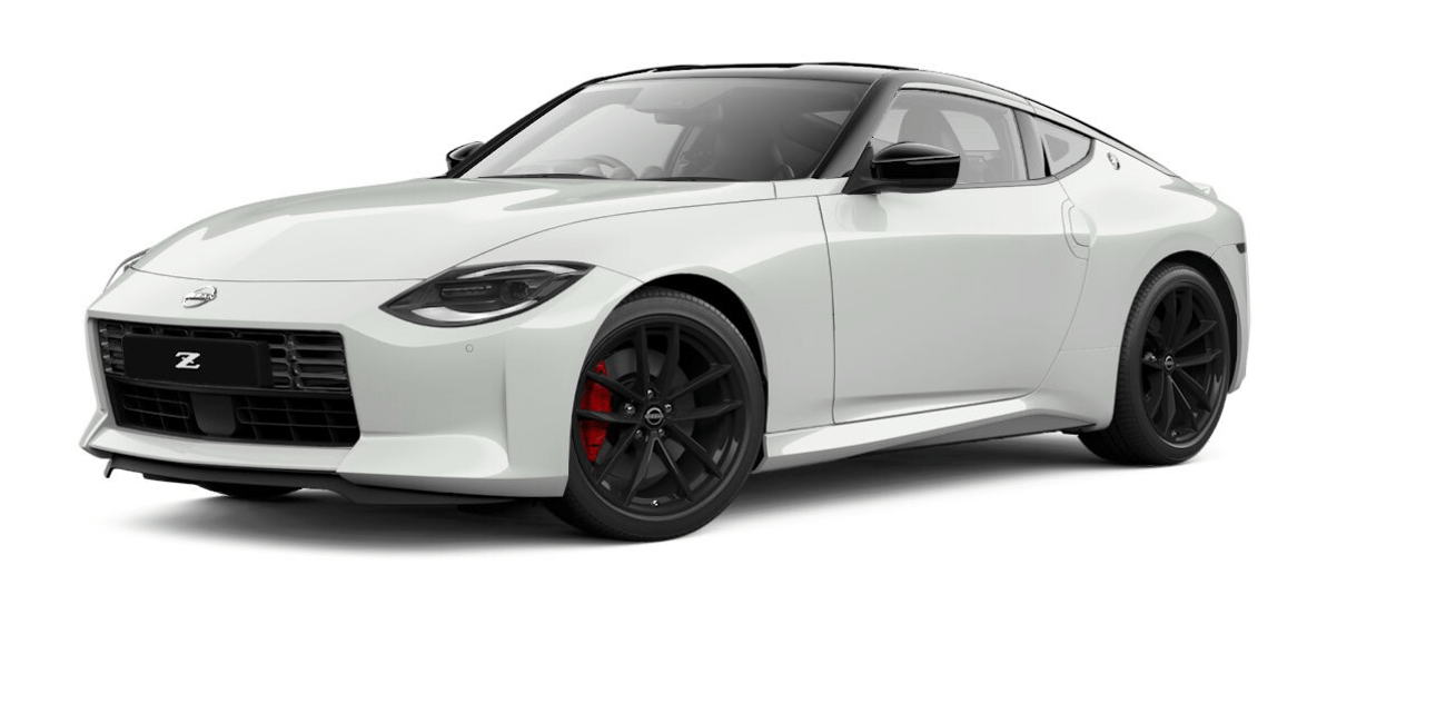 Nissan Z Everest White with Super Black Roof