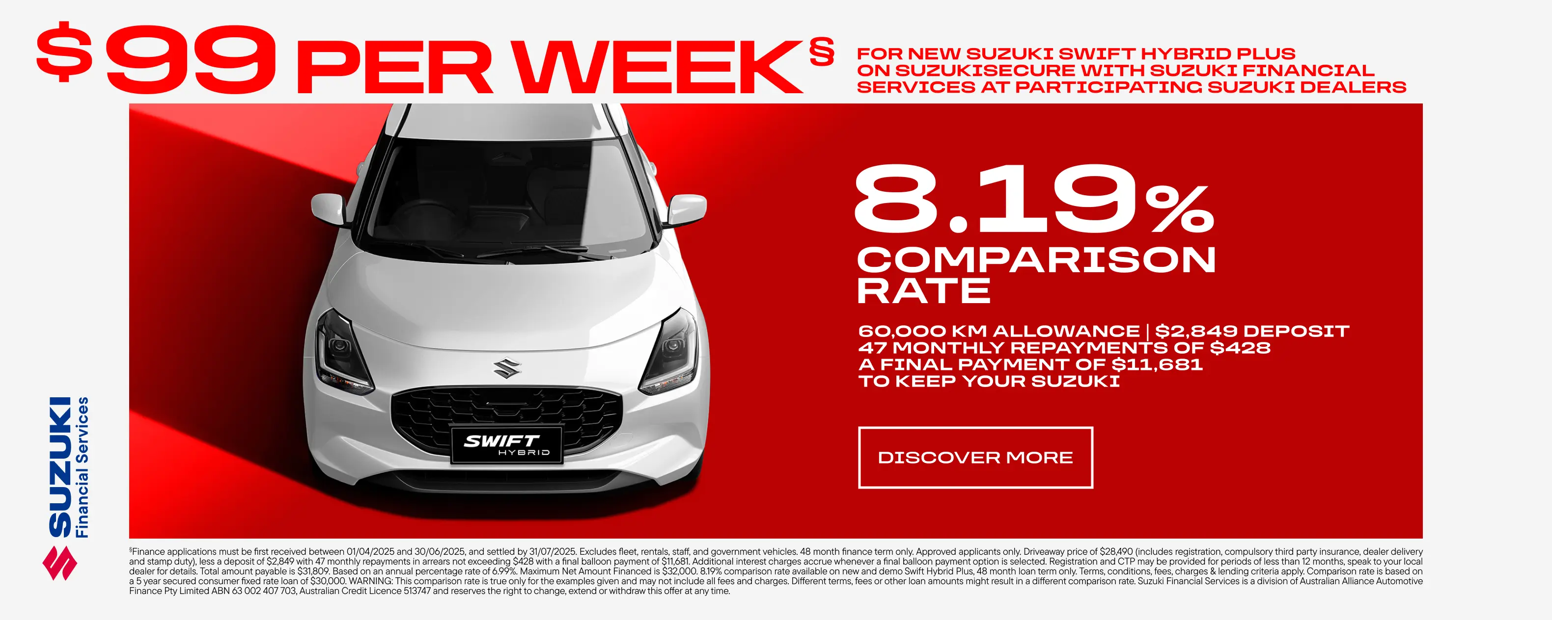 $99 per week swift hybrid plus