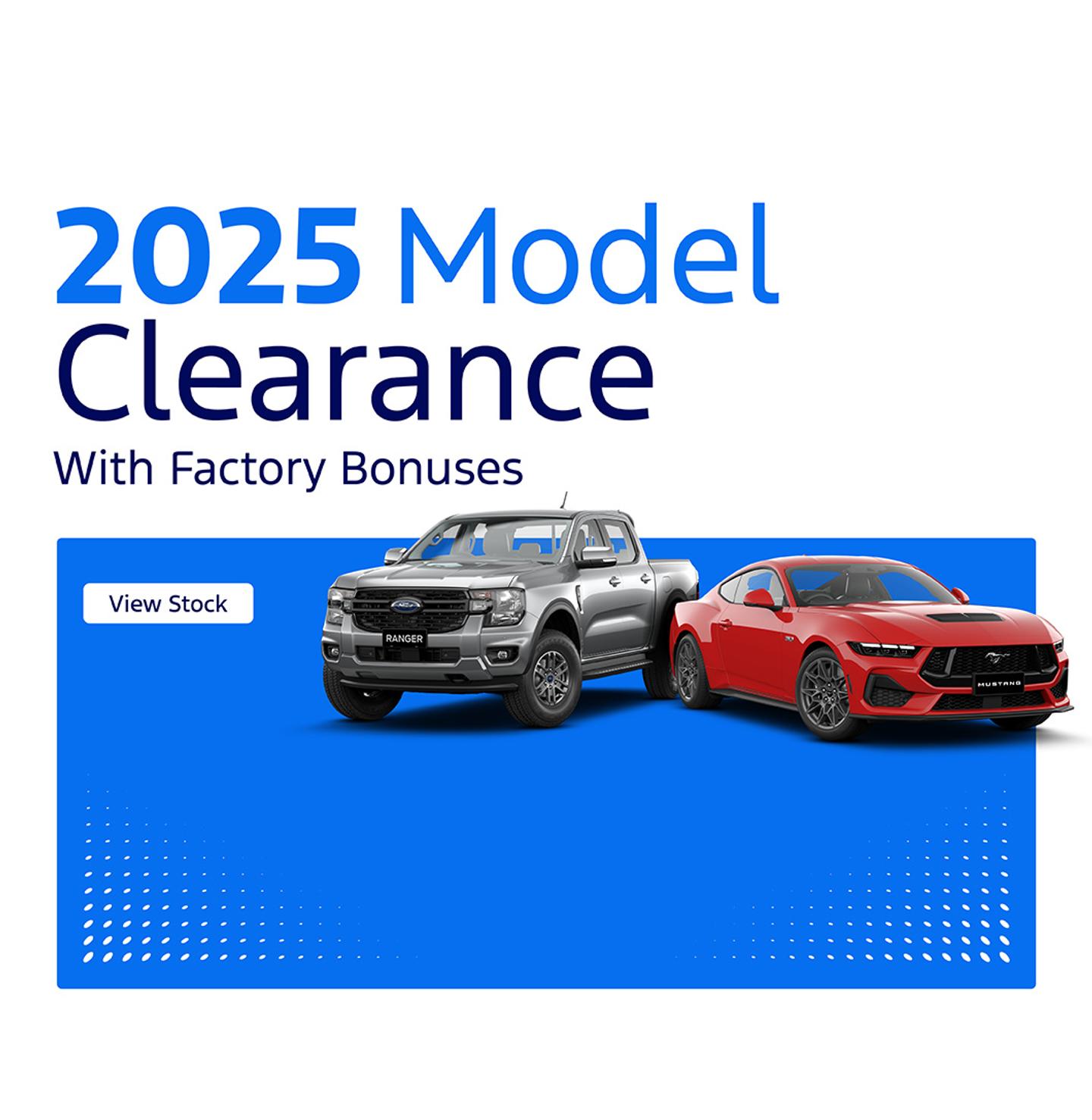 2025 Model Clearance