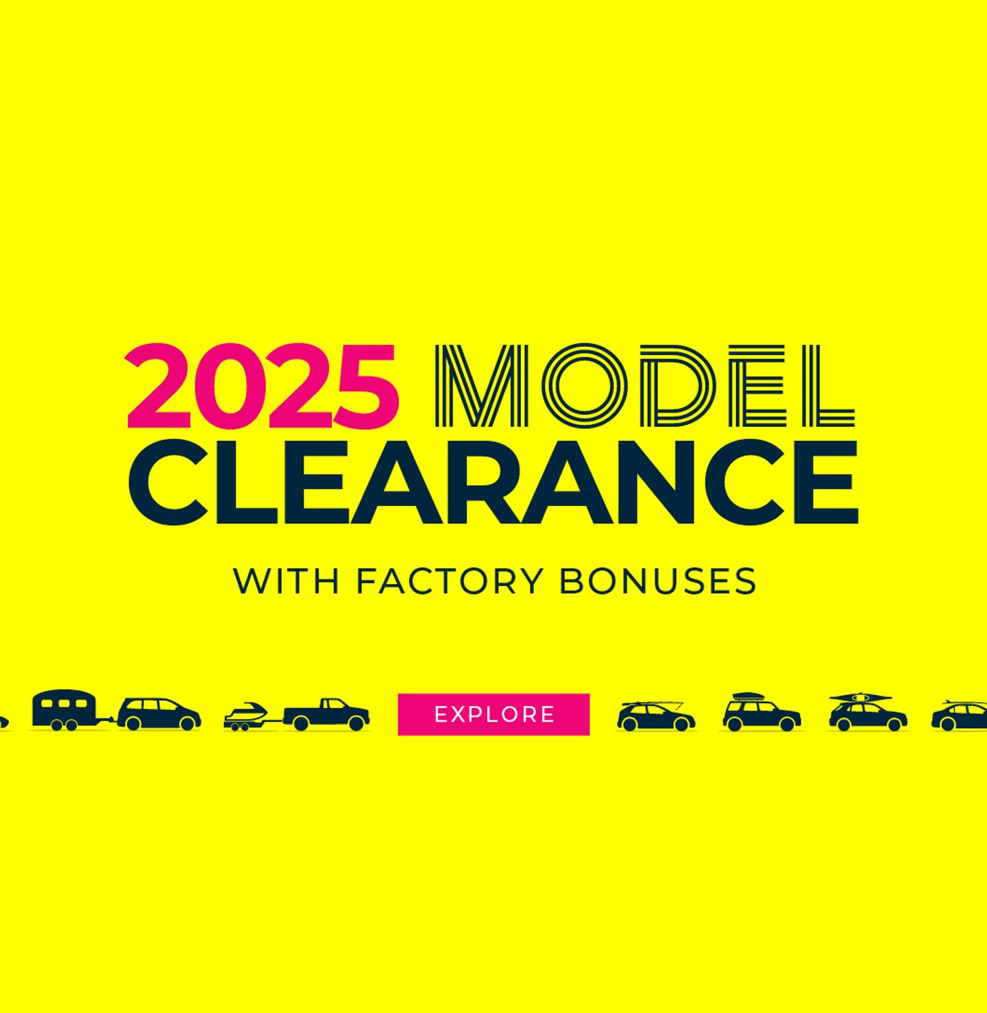 2025 Model Clearance