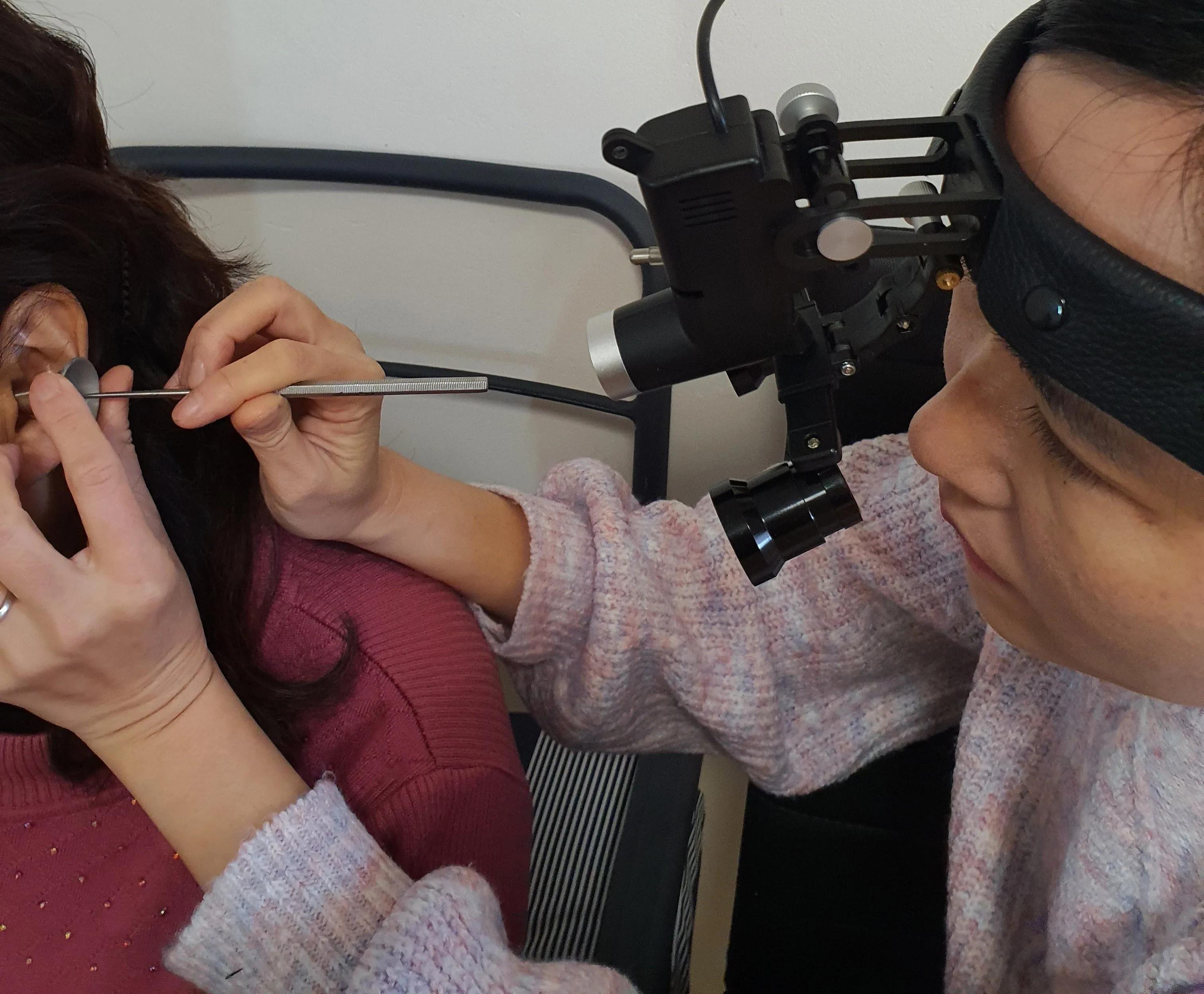 Mobile Ear wax Removal for Adults by St George audiologist, Melody Cao using micro-suction and other techniques 