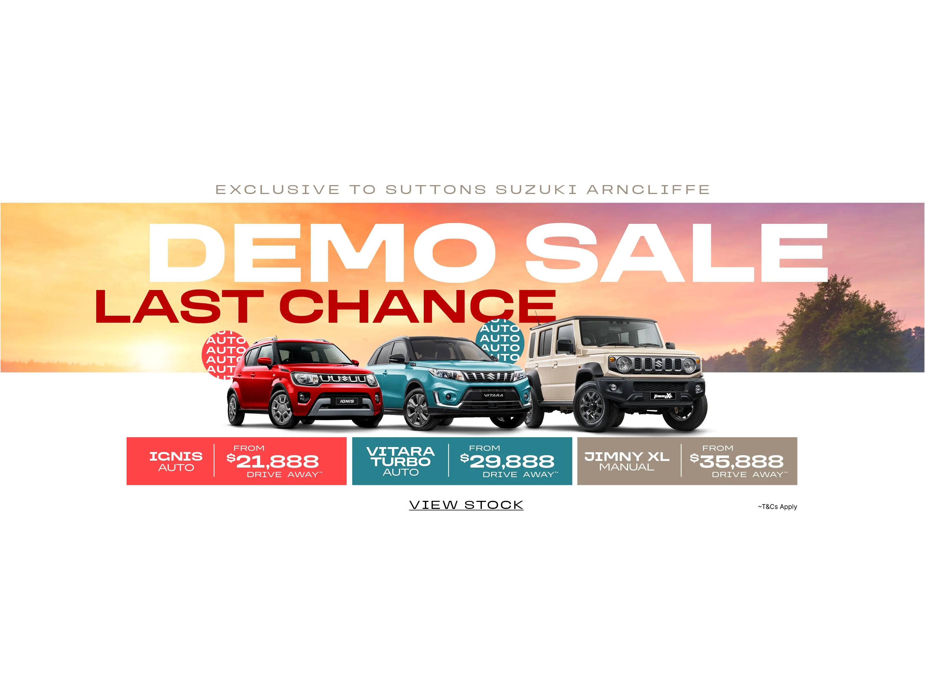 Demo sale