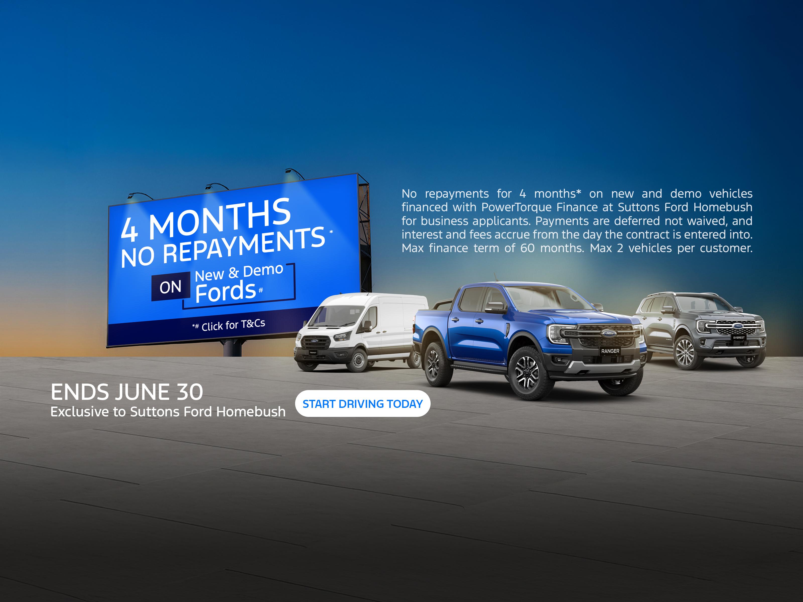 4 months no repayments