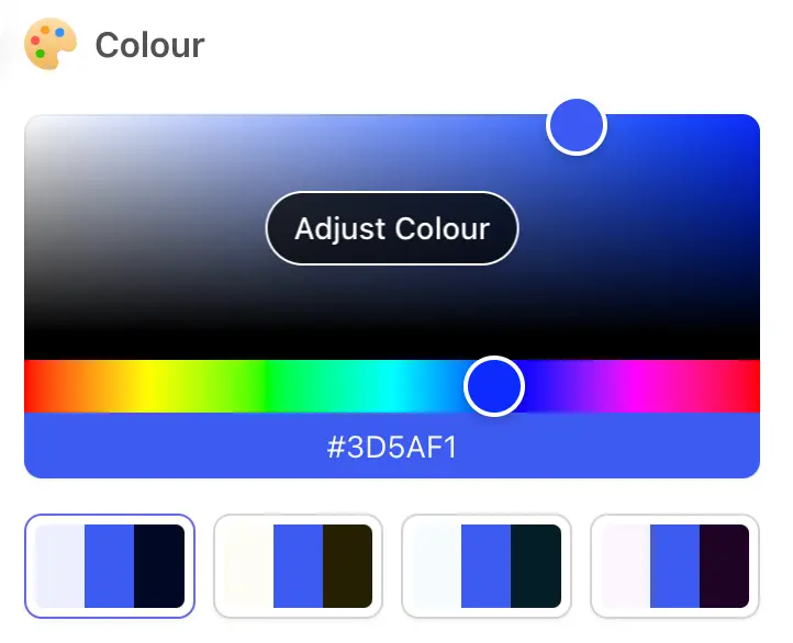 Brand colour selection