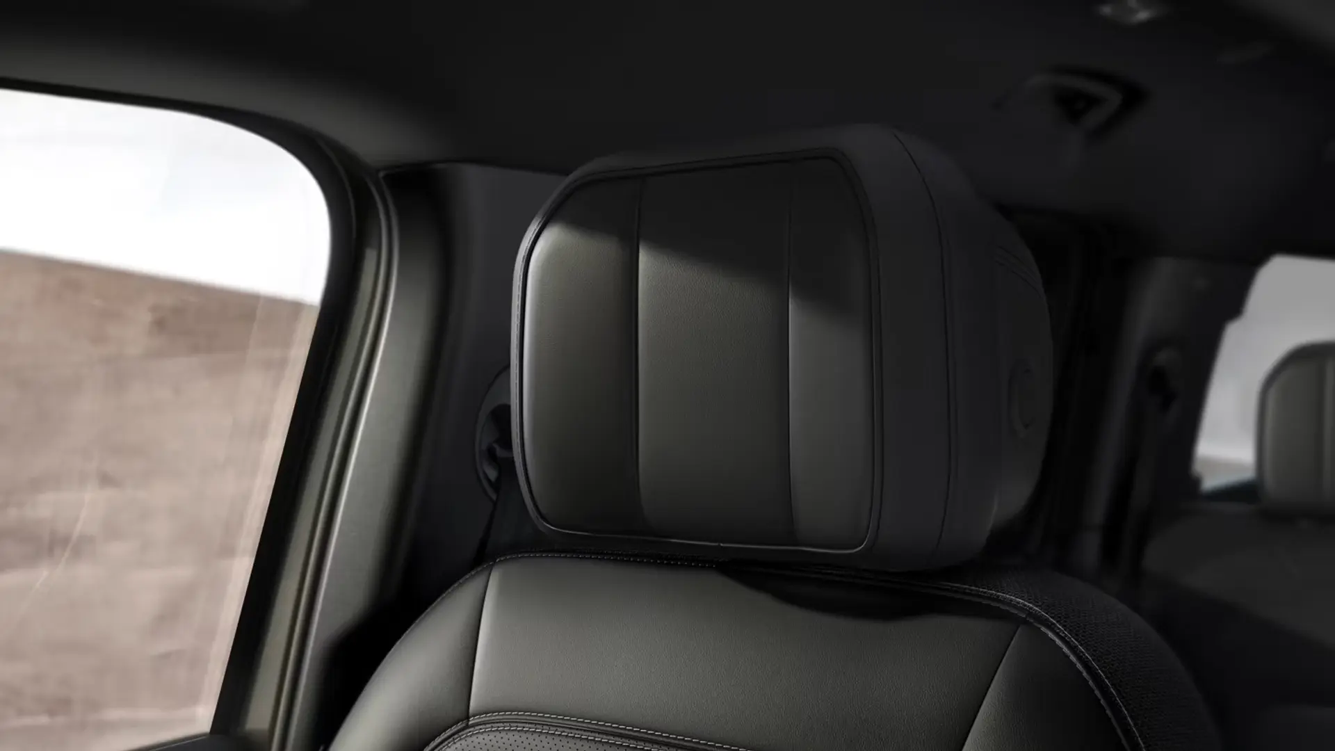 Defender 130 headrest closeup