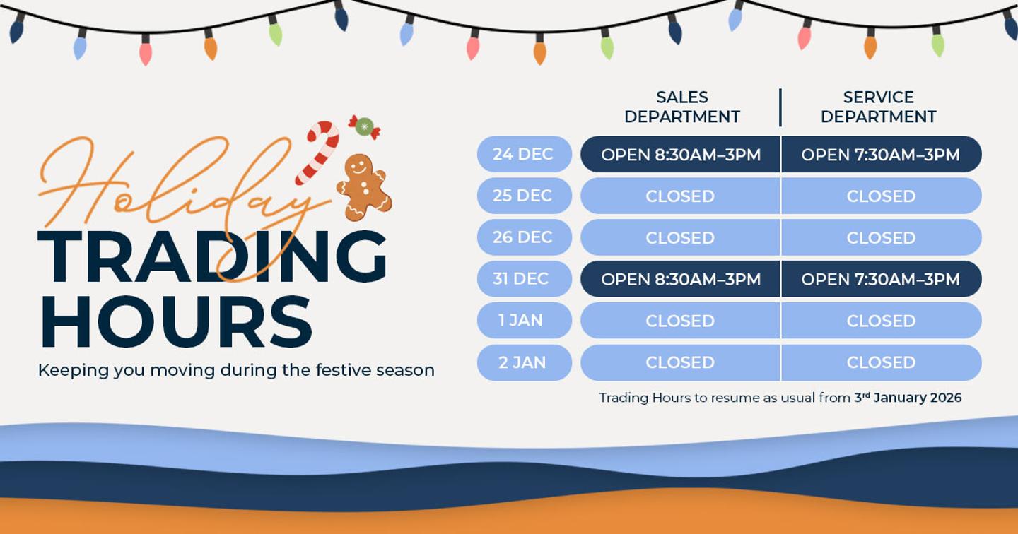 Holiday Trading Hours