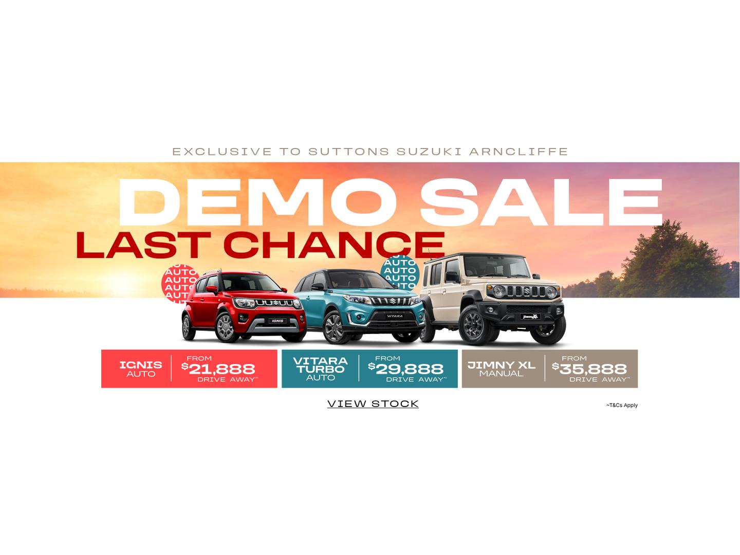 Demo sale